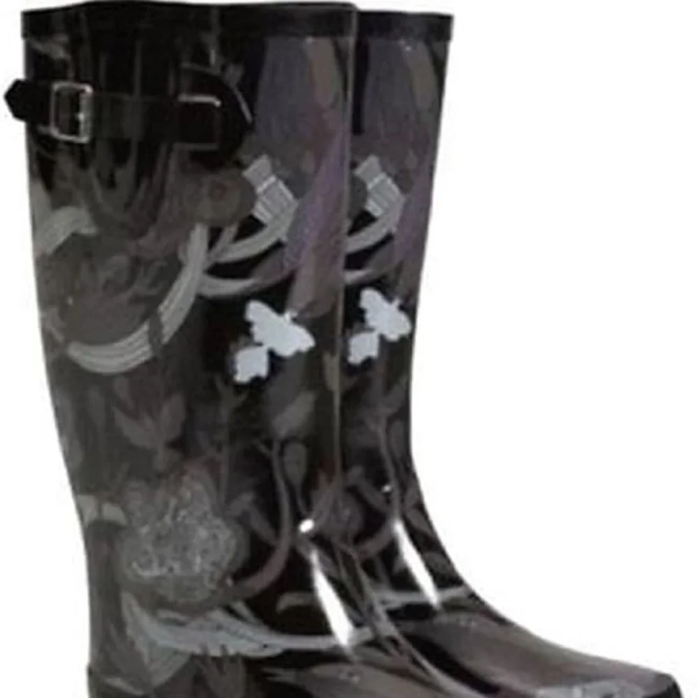 ✨Sakroots by The SACK Rain Boots RHYTHM Nature Hunter Peace Removable Fur Insert - Picture 5 of 16